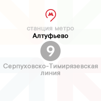 метро Алтуфьево